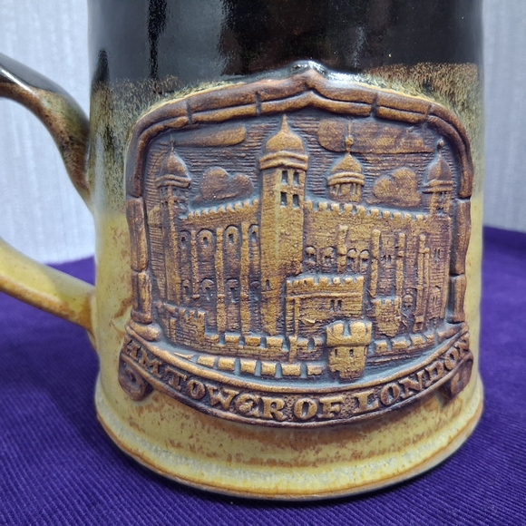Vintage Stonebridge Pottery Tower Of London Mug England Handmade Coffee Tea Beer - Picture 7 of 9
